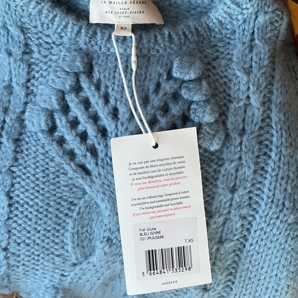 Sezane Guilia Sweater - light blue - Picture 6 of 9